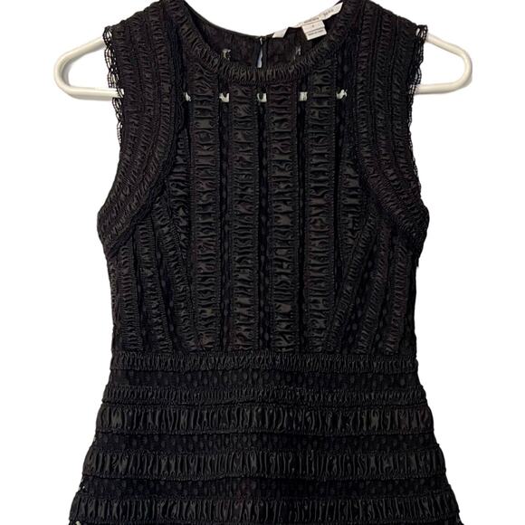 Diane von Furstenberg Dress Womens Size 4 Black Dolly Dress Fit and Flare Zip - Picture 4 of 11